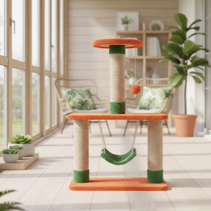 ที่ลับเล็บแมวคุณภาพสูง Amistar Autumn Bliss Cat Tower สำหรับแมวทุกขนาด - Product Image 6