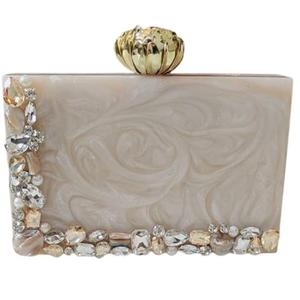 Bolso de Mano de Resina con Pedrería y Cuentas, Impermeable, Personalizado, Estilo Indio, para Fiestas - Product Image 2