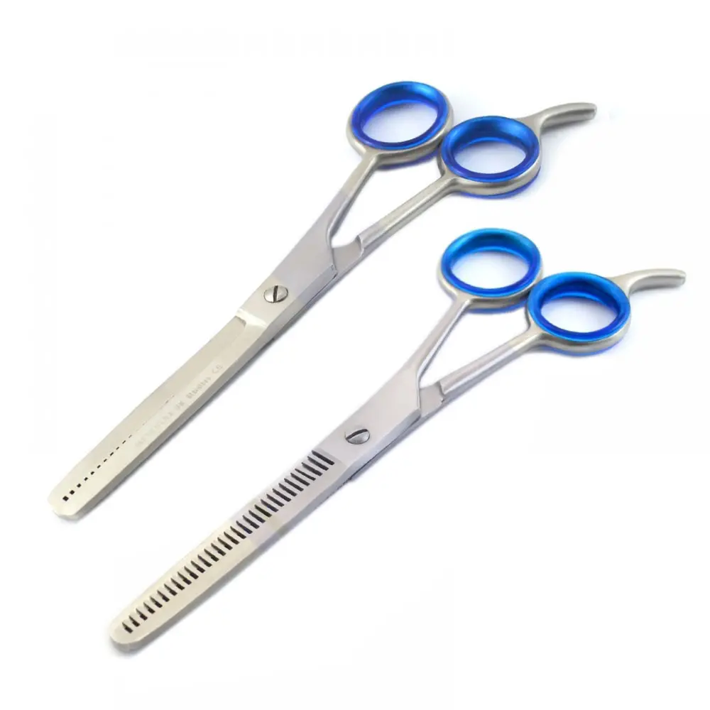 Premium Plain Barber Single & Double Thinning Scissor Salon Hair Cutting Dressing Shears Precision Thinning Scissors Ready Stock