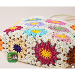 LINDO BOLSO DE LANA GANCHILLO TOTE HECHO A MANO PARA ESTILO CASUAL Y LOOK ESTÉTICO ENCANTADOR REGALO DE MODA - Product Image 5