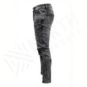 Pantalones Vaqueros de Mezclilla para Hombre 2025, Pantalones Ajustados, Vaqueros Ajustados para Hombre, Venta al por Mayor de Fábrica, Transpirables, Rectos, Servicio OEM - Product Image 3