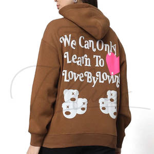 Sweat-shirts doublés imprimés et brodés écologiques de haute qualité pour femmes, design classique élégant, logo avant, Saint-Valentin - Product Image 3