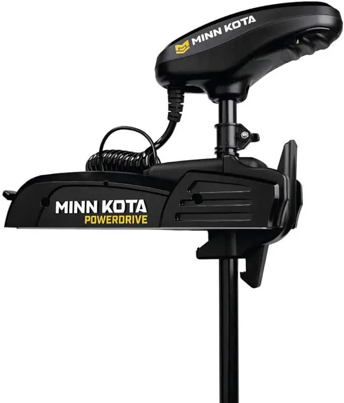 100% xác thực mới 1358737 PowerDrive nước ngọt điện-chỉ đạo Bow-Mount trolling động cơ với kỹ thuật Số Tối đa hóa, đen