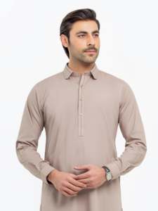 Salwar Kameez pakistanais pour hommes, style bureau, tenue traditionnelle musulmane, coupe régulière, pour les affaires, l'Aïd et le quotidien - Product Image 2