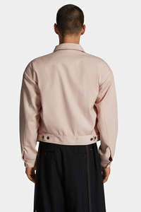 Cham King Chaqueta de mezclilla tejida 100% algodón para hombre, de alta calidad, transpirable, con lavado ácido, 0035, casual de invierno, con bordado y detalles de costura - Product Image 2