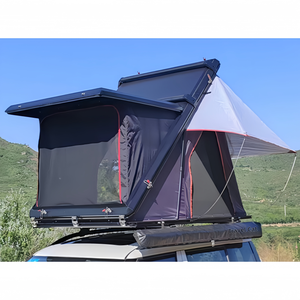 Tente de toit rigide en aluminium à ouverture automatique, en tissu Oxford imperméable quatre saisons, personnalisable, double couche, protection UV50+, à prix abordable - Product Image 2