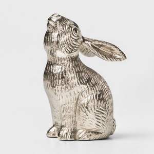 Statue de lapin élégante en aluminium, décoration de jardin, améliorant l'esthétique extérieure des cours, des terrasses et des allées de jardin - Product Image 2