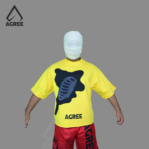 T-shirt surdimensionné vintage pour homme, coupe courte, style streetwear, 100 % coton, écologique, personnalisable en gros - Product Image 2