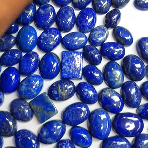 ลาพิส ลาซูลีธรรมชาติ 335 ชิ้น ขนาด 13x9 มม. 15x11 มม. 16x12 มม. รูปไข่และสี่เหลี่ยมผืนผ้า คาโบชอง น้ำหนักรวม 3045 กะรัต ขายส่ง Iroc คุณภาพดี - Product Image 5