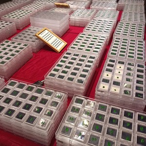 Ingrosso vero intaglio naturale fibbia di sicurezza ciondolo giada verde per le donne giadeite verde Maya - Product Image 4