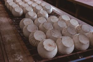 [Tokoname ware] ilkbahar ve sonbahar siyah kelebek Vermilion çizgili örgü çaydanlık el yapımı Kyusuu çaydanlık seti - Product Image 3