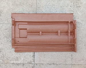 Doble gruh mangalori arcilla terracota tipo plano tejas de arcilla para el hogar Villa y casa de campo baldosas Desi de terracota natural - Product Image 1