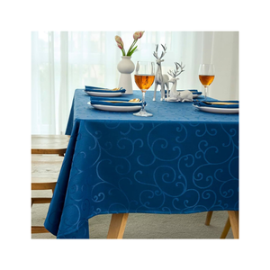 Nappe Jacquard brodée 100% coton à l'aspect texturé indien traditionnel 120 GSM 4 places décor indien certifié ISO OEM - Product Image 5