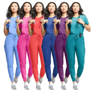 Moda Hospital Scrubs Cherokee Moda Uniforme Scrubs Set Venta al por mayor Imprimir Hospital Enfermera Médico Suave Elástico Scrubs - Product Image 6