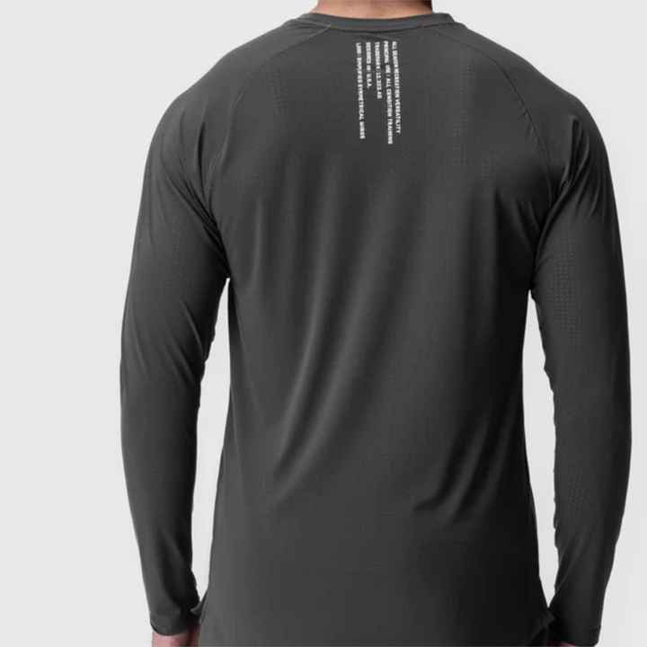 High-Performance Men's Activewear Long-Sleeve T-Shirt - Breathable and Quick-Dry Athletic Shirt for Fitness and Training