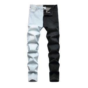 High Quality Custom Scratch Pants Slim Oem Trousers Man <b>Jeans</b> Denim Pants Men's Fashion High <b>Elastic</b> <b>Jeans</b> Pants - Product Image 5