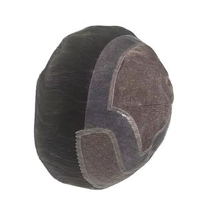 Perruque en cheveux naturels 100% humains, mono front lace, toupet, patchs, prothèse capillaire, Taz Hair BD, haute qualité - Product Image 4