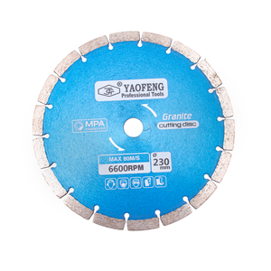 Lame de <span class=keywords><strong>scie</strong></span> <span class=keywords><strong>circulaire</strong></span> diamantée segmentée de 9 pouces (<span class=keywords><strong>230</strong></span> <span class=keywords><strong>mm</strong></span>) pour la découpe du marbre et du béton – Vente en gros - Product Image 2