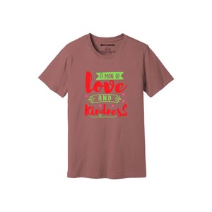 Thèmes de gentillesse imprimer 100% t-shirt en tissu de coton 160-180 à lourd GSM 12 couleurs disponibles Personnalisé votre propre conception et placement - Product Image 2