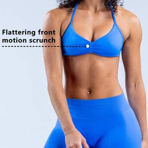 Soutien-gorge de sport dos nu décolleté en U sans couture vêtements de sport soutien-gorge de gymnastique respirant Fitness vêtements pour femmes soutien-gorge de Yoga personnalisé - Product Image 6