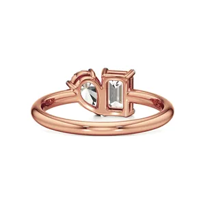 แหวนเพชร Toi Et Moi แบบ 2 เม็ด ดีไซน์หรูหราเหนือกาลเวลา - Product Image 6
