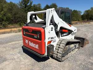 Chargeur sur chenilles Bobcat T595 2019 à haut débit, chargeur compact avec moteur diesel Perkins, pompe à moteur PLC, roulement, engrenage - Product Image 4