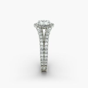 แหวนหมั้นเพชรรัศมีทรงกลมสุดหรูแหวนเจ้าสาวสุดหรู - Product Image 5