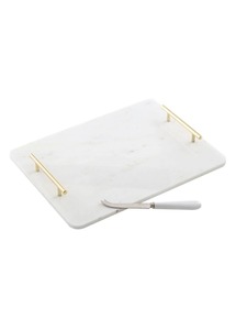 Bandeja de servicio de mármol Rectangular cuadrada de fábrica al por mayor bandeja de servicio de mármol restaurantes bandeja de comedor decorativa para el hogar - Product Image 3