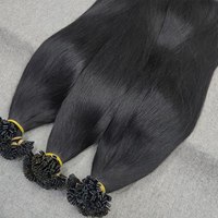 2025 Tendencia Extensiones de cabello de punta plana de lujo Virgen natural Super Doble dibujado Cabello humano Precio al por mayor Cinta recta