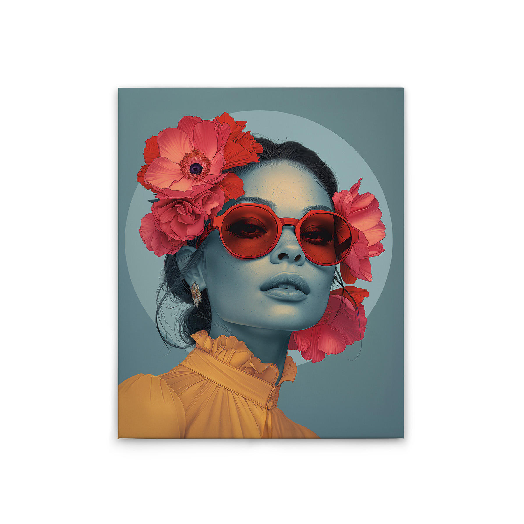 Bleu, Gris, Jaune, Rouge