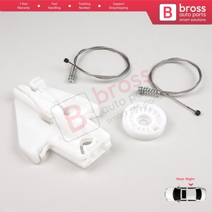 ชุดซ่อมมอเตอร์กระจกหน้าต่างด้านหลังขวา รุ่น BWR496 สำหรับรถยนต์ Toledo MK2 1M2 ปี 1998-2004 และ Leon MK1 1M1 ปี 1999-2006 แบบ 4/5 ประตู รหัสอะไหล่ 1M0839462A - Product Image 4