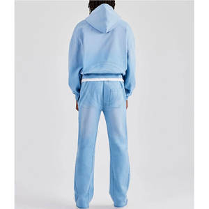 Conjunto Deportivo Informal de Invierno 2025 para Hombre, Sudadera con Capucha y Pantalones de Felpa Francesa, Logotipo y Color Personalizables, Diseño Sólido, Superventas - Product Image 6