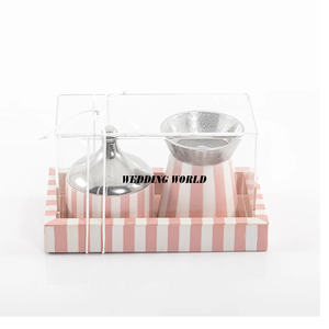 Porte-encens de luxe avec couvercle en acrylique forme rectangulaire nouveau porte-encens Top vente Designer métal Munkhar - Product Image 4