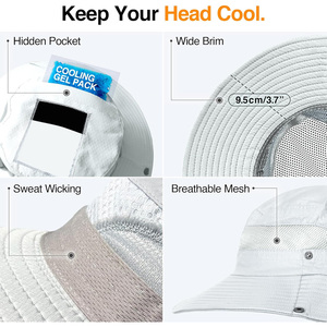 Chapeaux seau personnalisés haut de gamme avec logo imprimé broderie été Protection solaire extérieure mode Streetwear fournisseur OEM - Product Image 3