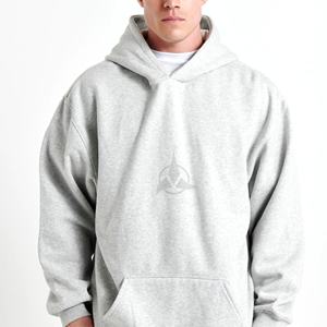Sweat à capuche surdimensionné en coton épais 100% personnalisé pour hommes respirant poids lourd thermique Streetwear brodé col à capuche - Product Image 6