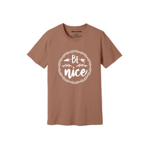 เสื้อยืดผ้าฝ้าย100% พิมพ์ลายด้วยความมีน้ำใจขนาด160 180ถึงหนักมี12สีที่สามารถปรับแต่งดีไซน์และการจัดวางของคุณเองได้ - Product Image 4