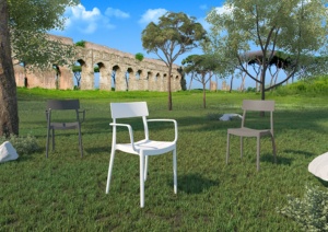 Chaises de jardin d'extérieur en plastique facile à nettoyer de fabrication italienne Qualité garantie pour les restaurants, les écoles et les cuisines Classique HORECA - Product Image 4