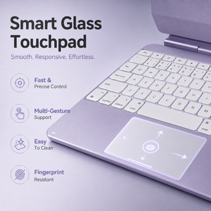 Étui clavier <span class=keywords><strong>pour</strong></span> tablette avec capteur Hall, charnière plate, mode veille intelligent et mécanisme de clic doux résistant aux éclaboussures <span class=keywords><strong>pour</strong></span> le travail - Product Image 3