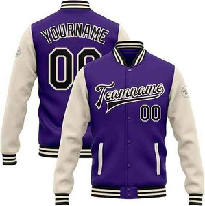 Chaqueta de lana suave estilo universitario de satén de alta calidad Unisex colores personalizados botón con capucha bordado tela de calle clásica - Product Image 6