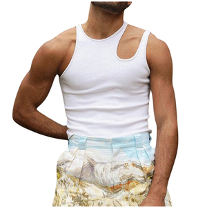 2025 Hot Selling Custom Gym Tank Top Hooded <b>Man</b> Muscle Fitness O Neck Cotton Sleeveless Activewear Quick Dry Eco-Friendly - Product Image 3