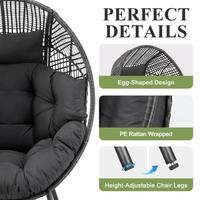 Muebles de Hotel, Sillas de Ratán para Balcón, Silla de Descanso para Exteriores, Silla Individual para Patio, Silla de Jardín Tejida a Mano con Reposapiés