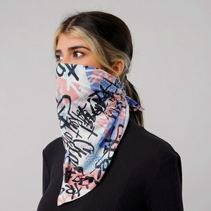 Factory Direct Cheap Price Popular Design Cotton Polyester Custom Made Printing Paisley Bandana Silk Bandana <b>Scarf</b> with Logo - Product Image 2