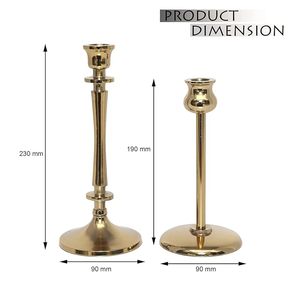 Good Finishing Gold Metal in <b>Brass</b> Art <b>Candlestick</b> Holder Innovative Home Decoration for Luxury Wedding Decoration Candle Stand - Product Image 3