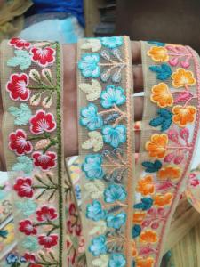 ทำด้วยมือหรูหรา9 mtr. เดรสลูกไม้3D ปักลายดอกไม้กระเป๋าแฟนซีคลาสสิกเรียบง่ายชาติพันธุ์ดั้งเดิมใช้มีสไตล์ - Product Image 2