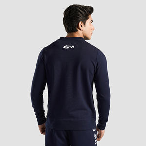 Men 100% Cotton Solid Winter Sweatshirt Wholesale Dropped Shoulder Heavyweight Fleece Regular Fit Streetwear Hoodies - Product Image 2