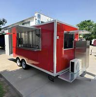Remorque alimentaire de style haut de gamme avec carrosserie en aluminium, bar mobile de luxe et unité de restauration pour hôtels et complexes hôteliers