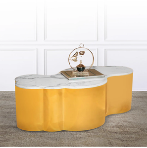 Vàng hiện đại kim loại không gỉ Bàn cà phê đám mây thiết kế thời trang giọng cuối bảng phòng khách phòng ngủ nhà nhập khách sạn ăn uống - Product Image 1