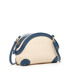 Bolso Cruzado de Cuero Coco Ivory con Correa Única, Diseño Vintage a Rayas, Cierre de Cremallera, Cuero Genuino y Borla de Poliéster - Product Image 4