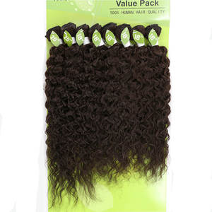 Nueva Extensión de Cabello Humano 9A al por Mayor, Mezcla Sintética de Doble Trama Teñida en Varios Colores, Incluye Ondas Naturales, Rizo Huevo y Rizo Birmano - Product Image 5