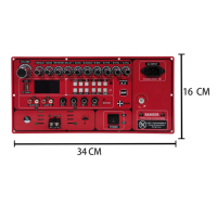 Amplificateur de sonorisation portable DSP avec carte plug-in pour chariot, pour audio et vidéo domestique et accessoires